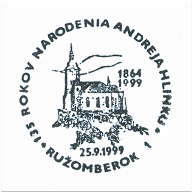 "135 rokov narodenia Andrja Hlinku 1864-1999"