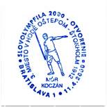 "Slovolympfila 2000-otvorenie3.miesto v hode oštepom-Štokholm 1912 Mór Koczán"