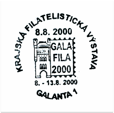"Krajská filatelistická výstava GALA FILA 2000"