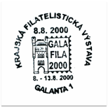 "Krajská filatelistická výstava GALA FILA 2000"