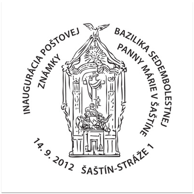Inaugurácia poštovej známky Bazilika Sedembolestnej Panny Márie v Šaštíne