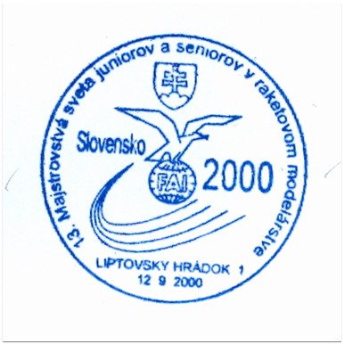 "13. Majstrovstvá sveta juniorov a seniorov v raketovom modelárstve Slovensko 2000"