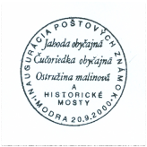 "Inaugurácia poštových známok Jahoda obyčajná, Čučoriedka obyčajná, Ostružina malinová a historické mosty"