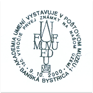 "Akadémia umení vystavuje v Poštovom múzeu-150. Výročie prvej známky na našom území"