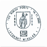 "150 rokov pošty 1850-2000"