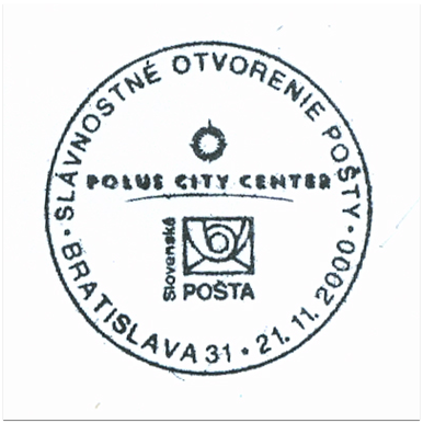 "Slávnostné otvorenie pošty POLUS CITY CENTER"