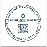 "Slávnostné otvorenie pošty POLUS CITY CENTER"