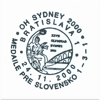 "OH Sydney 2000 medaile pre Slovensko 1-3-1"