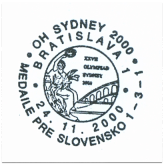 "OH Sydney 2000 medaile pre Slovensko 1-3-1"