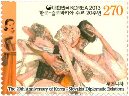 Spoločné vydanie s Kóreou: Národné kroje - Umelecký súbor Lúčnica