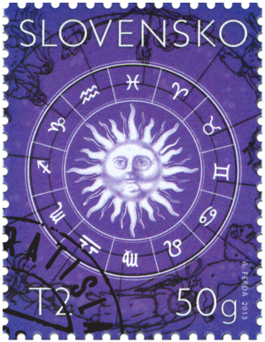 Stamp with personalised coupon - Zodiac