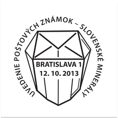 Uvedenie poštových známok - slovenské minerály