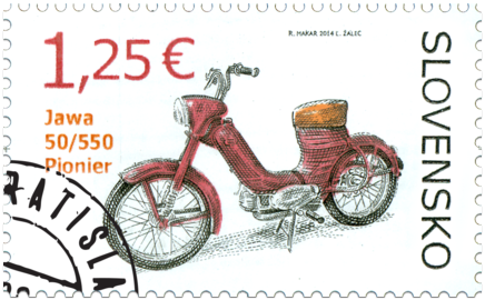 Technické pamiatky: Historické motocykle – Jawa 50/550 Pionier 