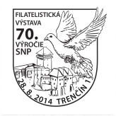 Filatelistická výstava 70. výročie SNP