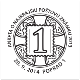 Anketa o najkrajšiu poštovú známku roku 2013