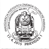 Inaugurácia poštových známok: Technické pamiatky - Parná lokomotíva