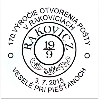 170. výročie otvorenia pošty v Rakoviciach