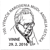 MUDr. Andrej Getlík - 100. výročie narodenia