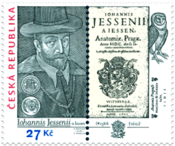 450th Anniversary of the Birth of Jan Jessenius (1566 – 1621). Isuue of Czech Republic