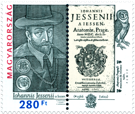 450th Anniversary of the Birth of Jan Jessenius (1566 – 1621). Isuue of Hungary