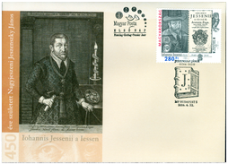 450. výročie narodenia Jána Jessenia (1566 – 1621). FDC - Maďarské vydanie