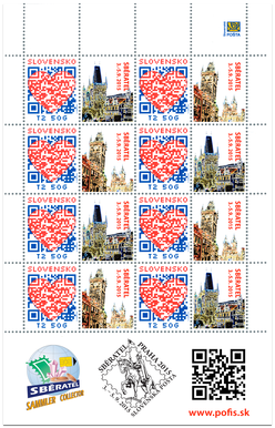 Tlačový list známky s personalizovaným kupónom - Sběratel 2015