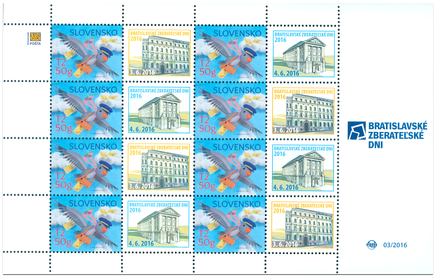 Print Sheet of Stamp with personalized coupon - Bratislava Collectors Days 2016