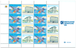 Tlačový list známky s personalizovaným kupónom - Bratislavské zberateľské dni 2016