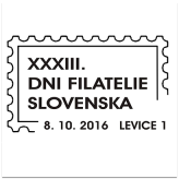 XXXIII. Dni filatelie Slovenska