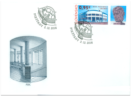 Deň poštovej známky: Budova pošty Piešťany 1 