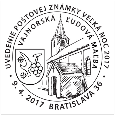 Uvedenie poštovej známky - Veľká noc 2017: Vajnorská ľudová maľba