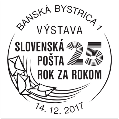 Výstava Slovenská pošta 25 rok za rokom