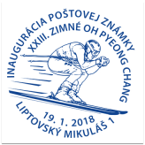 Inaugurácia poštovej známky - XXIII. ZOH PyeongChang