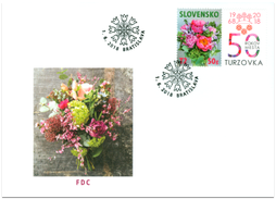 Postage Stamp with a Personalised Coupon: A Floral Motif 