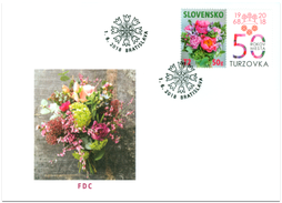 Známka s personalizovaným kupónom: Kvetinový motív 