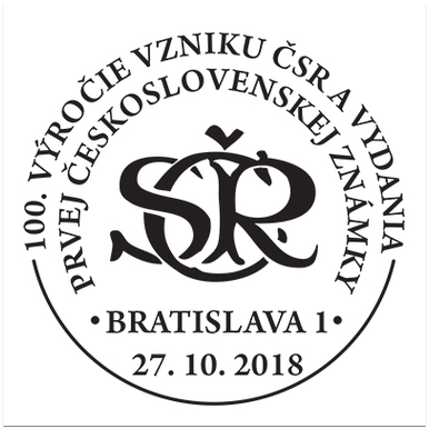 100. výročie vzniku ČSR a vydania prvej Československej známky