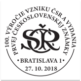 100. výročie vzniku ČSR a vydania prvej Československej známky