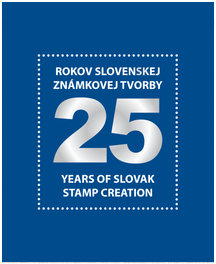 Publikácia "25 rokov Slovenskej známkovej tvorby" (bez známok) 