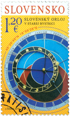 Joint Issue with Slovenia: The Slovak Astronomical Clock in Stará Bystrica