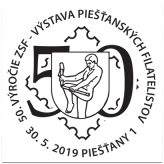 50. výročie ZSF - výstava Piešťanských filatelistov