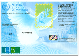 International Reply Coupon - 145th Anniversary of UPU