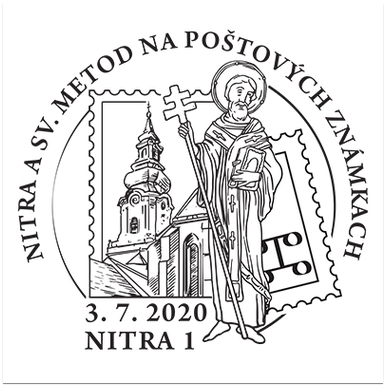 Nitra a Sv. Metod na poštových známkach