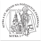 Nitra a Sv. Metod na poštových známkach