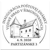 Inaugurácia poštovej známky - Vodný hrad v Šimonovanoch