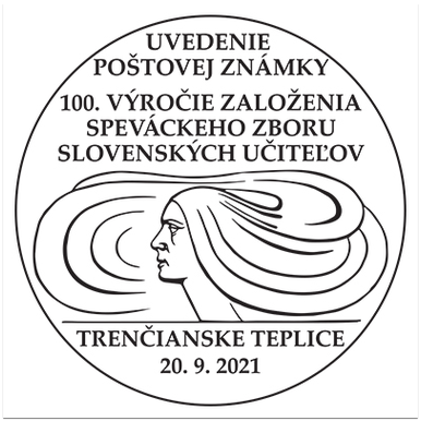 Uvedenie poštovej známky 100. výročie založenia Speváckeho zboru slovenských učiteľov