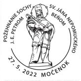 Požehnanie sochy Sv. Jána Nepomuckého