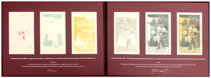 Representative cover of the engravings of The Adoration of the Magi from Zlaté Moravce issue