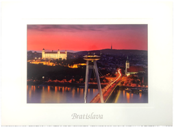 Pohľadnica - Nočná Bratislava