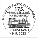 Uvedenie poštovej známky 175. výročie železníc na Slovensku