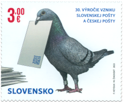  A Joint Issue with the Czech Republic: the 30th Anniversary of the Establishment of the Czech Post and the Slovak Post